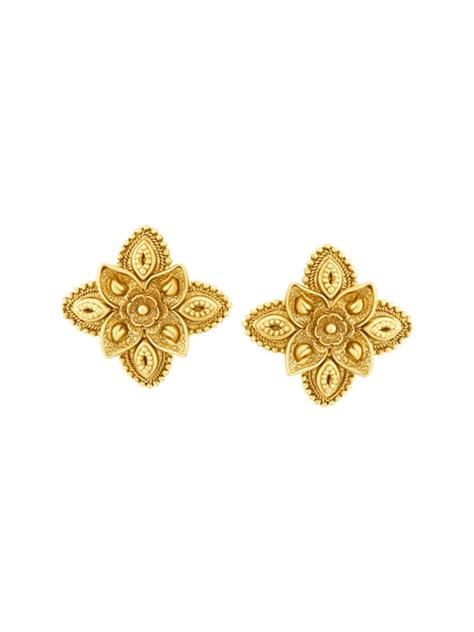 Buy Tanishq 18k Gold Earrings for Women Online at Best Prices | Tata CLiQ