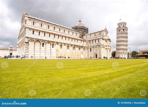 Pisa Cathedral with Leaning Tower in Italy Stock Photo - Image of leaning, dome: 76789456