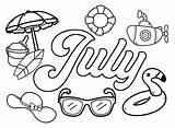 Welcome July coloring Page  Download Print Or Color Online For Free sketch template