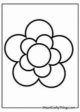 Simple Flower Coloring Pages sketch template