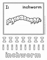 Inchworm Letter Coloring Pages Printable Letters Preschool Crafts Ii  sketch template