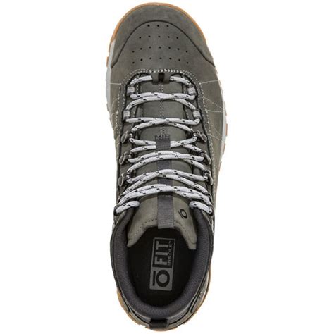 Oboz Men's Bozeman Mid Leather Hiking Shoes - Charcoal | bootbay