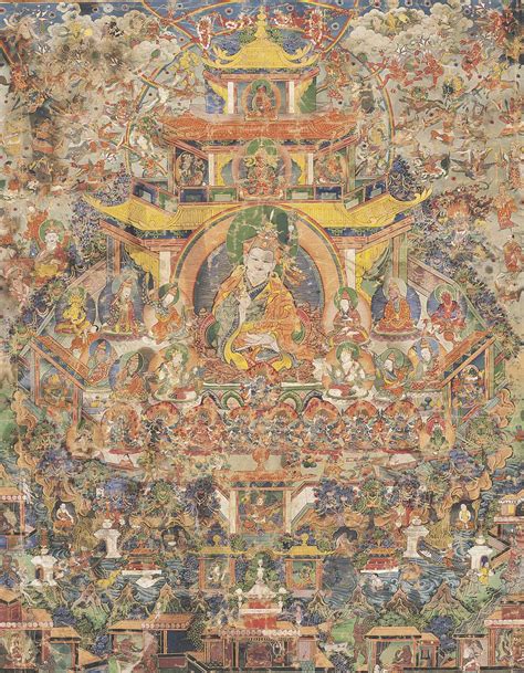 A THANGKA DEPICTING PADMASAMBHAVA