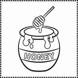printable Cute Drawing honey Jar Sketch For coloring 8384565 Vector Art  sketch template