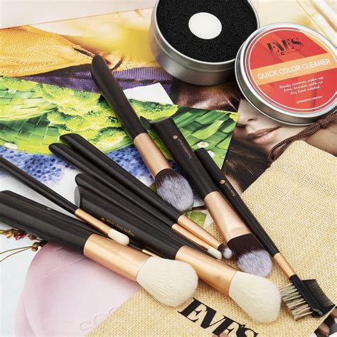 Eve by Eve's Premium Professional Synthetic 10pc Makeup Brush Set Kit | eBay