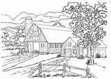 Barn Landscape coloring Page  Download Print Or Color Online For Free sketch template