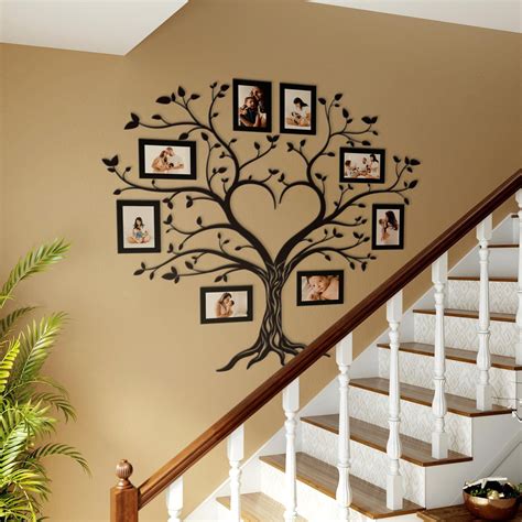 Photo Frames Wall Collage, Wooden Tree of Life, Family Birthstones Tree, Tree of Life Wall ...