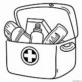 First Aid Kit Coloring Page 30424 24050 sketch template