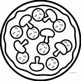 Make A Pizza Coloring Page  Boringpopcom sketch template