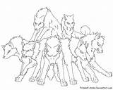 Anime Wolves Love Coloring Page Pages sketch template