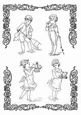 Victorian Printable Coloring Pictures sketch template