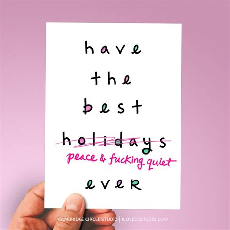 Funny Holiday Card Sarcastic Christmas Card Have the Best - Etsy