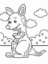 Cute Kangaroo coloring Page  Download Print Or Color Online For Free sketch template