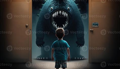 Facing Fears, Brave Kid Confronts Nightmares and Imaginary Monsters ...