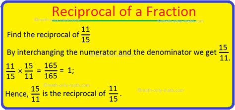 Reciprocal of a Fraction | Multiply the Reciprocal of the Divisor