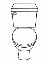 Toilet Coloring Pages sketch template