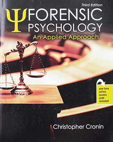 Forensic Psychology: An Applied Approach by Christopher Cronin | Goodreads