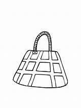 Handbag Coloring Pages Coloring sketch template