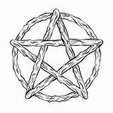 Pentacle Coloring Page sketch template