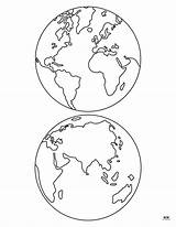 Coloring Pages Of A Globe sketch template