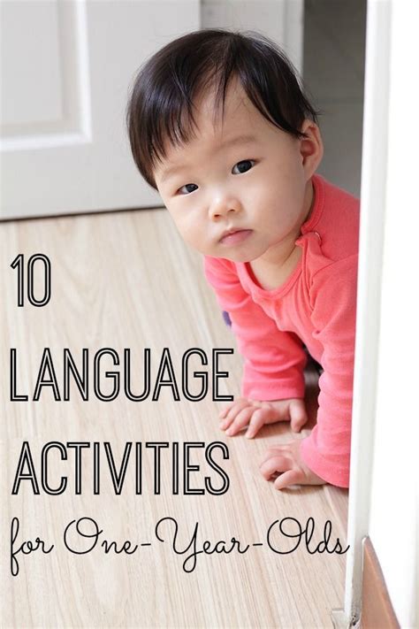 10 Language Activities for One-Year-Olds. Super simple and easy ...