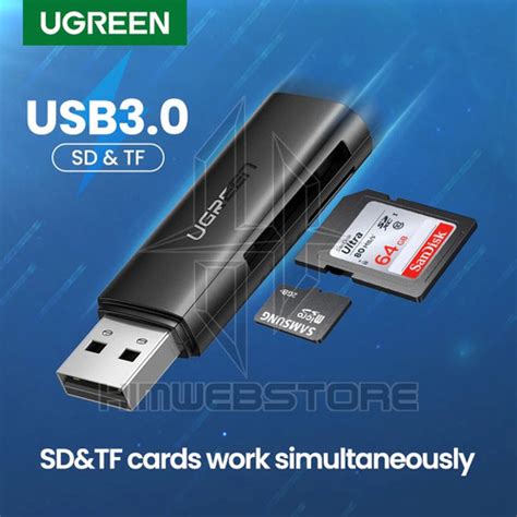 Jual UGREEN 60722 Pembaca Kartu Memori Memory card Reader Komputer ...