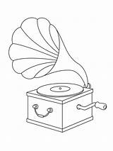 Phonographs coloring Pages sketch template