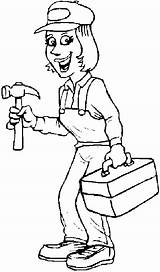 Plumber Coloring Page Pages Sketch sketch template