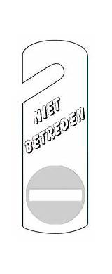Deurhangers Kleurplaten » Animaatjesnl sketch template