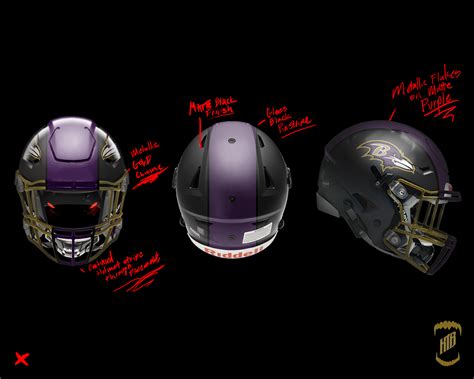 BALTIMORE RAVENS HELMET DESIGN on Behance