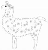 Premium Vector  Coloring Page Of Cartoon lama Illustration coloring sketch template