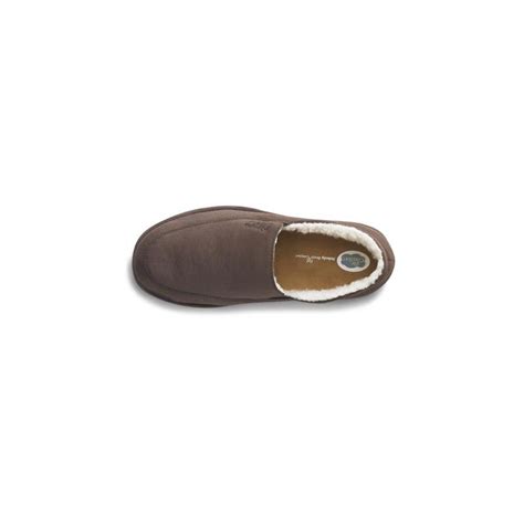 Dr. Comfort Men's Relax Diabetic Slippers 5220 - Chocolate - Am