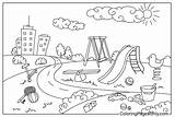 Más De 20 Páginas Para Colorear Patios Recreo Imprimibles Gratis  sketch template