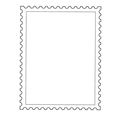 Postcard clipart stamp outline, Postcard stamp outline Transparent FREE for download on ...