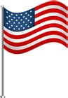 USA Waving Flag Transparent PNG Clip Art Image | Gallery Yopriceville - High-Quality Free Images ...