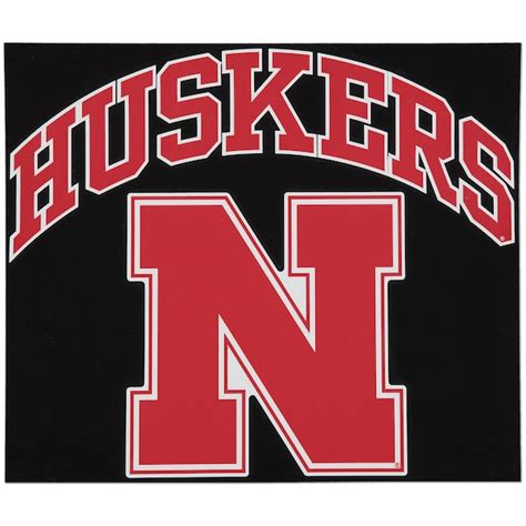 Nebraska Cornhuskers 12" x 12" Arched Logo Decal