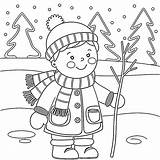 Winter coloring Pages  ColoringLib sketch template