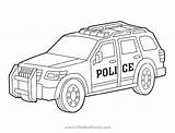 Police Car Coloring Page  Little Bee Family sketch template