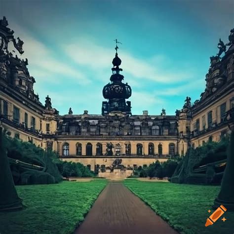 Garden stairs of dresden palace