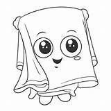 Cartoon Towel To Color Free Coloring Pages Photo Outline Sketch Drawing  sketch template