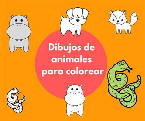 Dibujos de animales para colorear. Imprimir y descargar