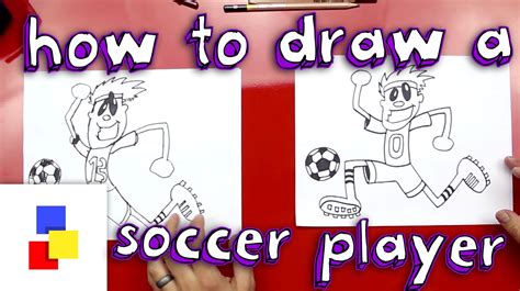 How To Draw A Soccer Player | Art for kids hub, Drawing for kids, Drawings