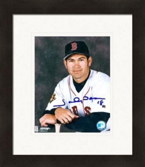 Johnny Damon autographed 8x10 Photo (Boston Red Sox) #1 Matted & Framed