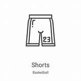 Basketball Shorts Outline Sketch Coloring Page sketch template