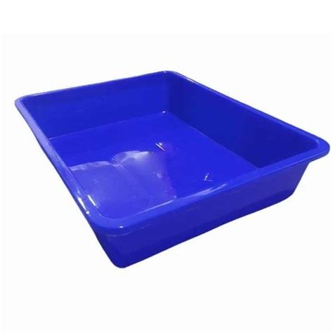 Rectangular Blue Plastic Tray at Rs 50/piece | Plastic Trays in ...