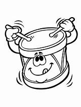 Drum coloring Pages sketch template