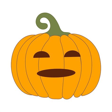 Premium Vector | Pumpkin with cutouts for halloween holiday design