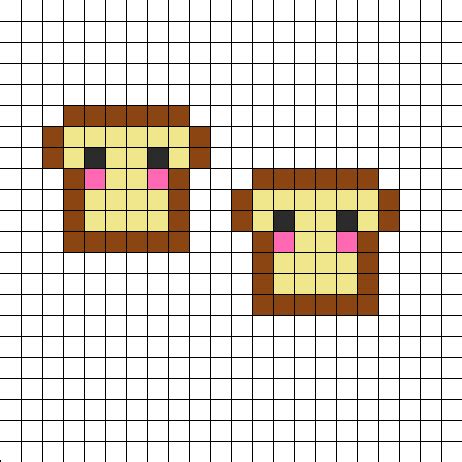 a cross stitch pattern with two faces on it