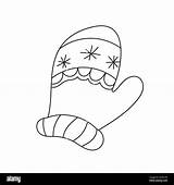 Mittens Coloring Page sketch template