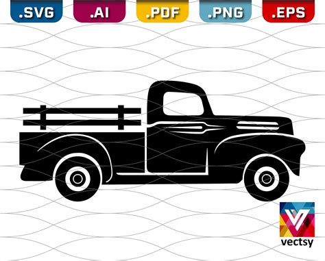 Retro Truck SVG Classic Pickup Truck Clipart | Etsy | Classic pickup trucks, Retro, Clip art